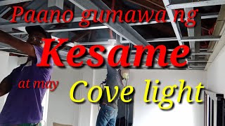 HOW TO INSTALL CEILING WITH COVE? paano gumawa ng kesame at cove light? By Michael Installer TV.