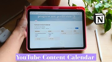 How to Create a YouTube Content Calendar in Notion | Free Template + Step-by-Step Tutorial
