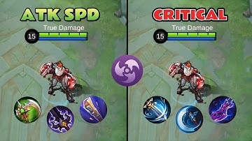 Attack Speed vs Crit Build Karrie