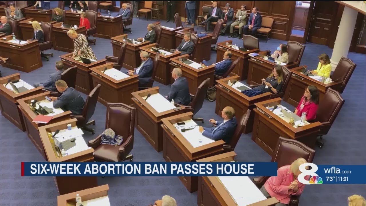 Florida GOP passes 6-week abortion ban; DeSantis supports it - YouTube
