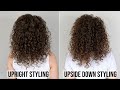 Upright Styling Routine vs. Upside Down Styling Curly Hair | Curly Haircare for Beginners