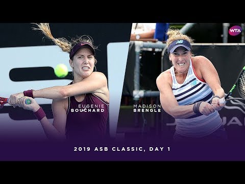 Eugenie Bouchard vs. Madison Brengle | 2019 ASB Classic Day 1 | WTA Highlights