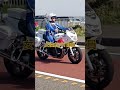 2台とも女性白バイ隊員👮♀️🚨、イベント終了後撤収中、【セーフティ★ライドフェス2026 七里ヶ浜海岸駐車場(神奈川県鎌倉市)】奥には江ノ島🏝️