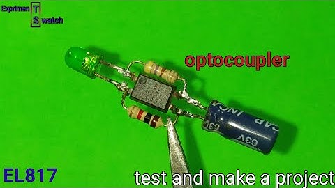 how can use optocoupler//blinking circuit, optocoupler project