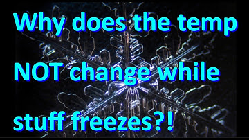 WHY DOES THE TEMP NOT CHANGE WHILE STUFF FREEZES?!