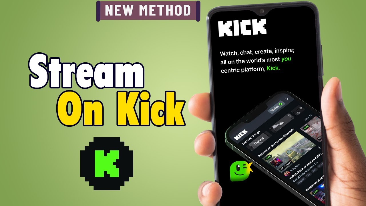 How To Stream On Kick On Mobile - YouTube