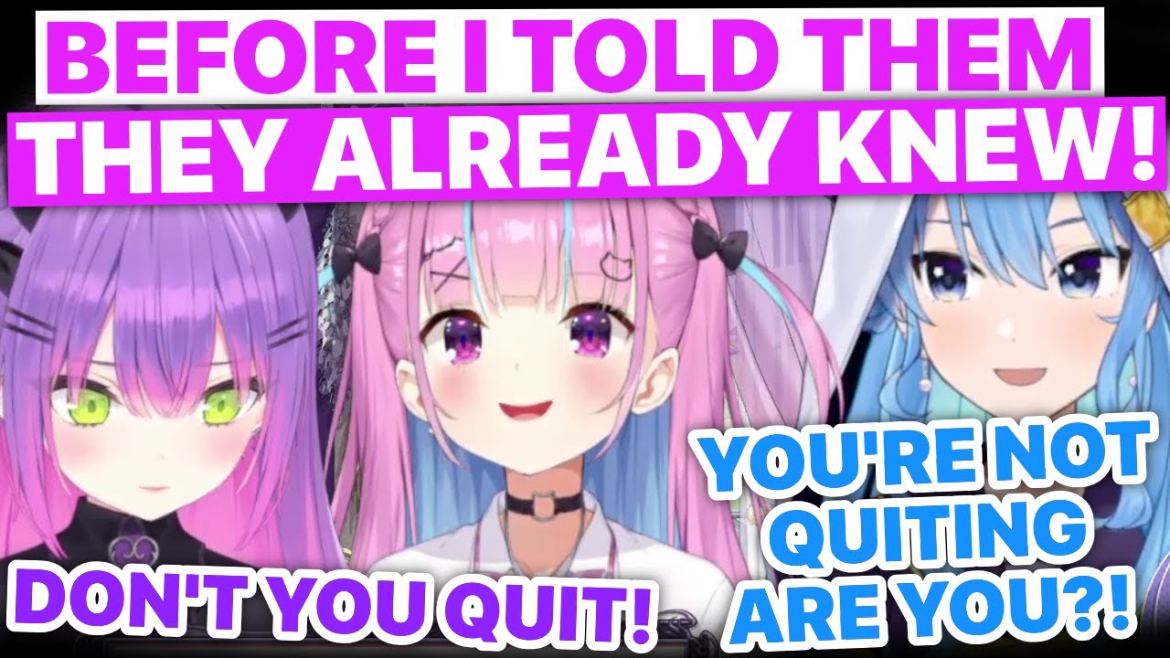 Suisei & Towa Sensed Aqua Would Graduate Even Before She Told Them (StartEnd / Hololive) [Eng Subs]