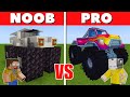 NOOB vs PRO: MONSTER TRUCK BUILD BATTLE sa Minecraft PE!