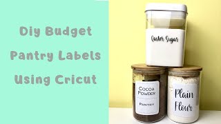 3 Different Ways To Make Pantry Labels Using Cricut Design Space
