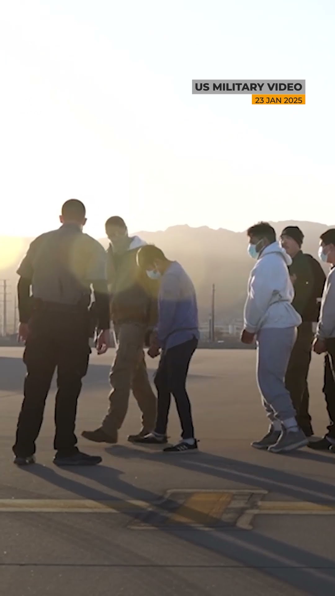 White House trolls with mocking ‘ASMR’ video of shackled deportees | AJ #shorts