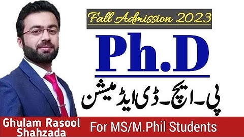 GCU | Government College University Lahore | PhD Admissions Fall 2023