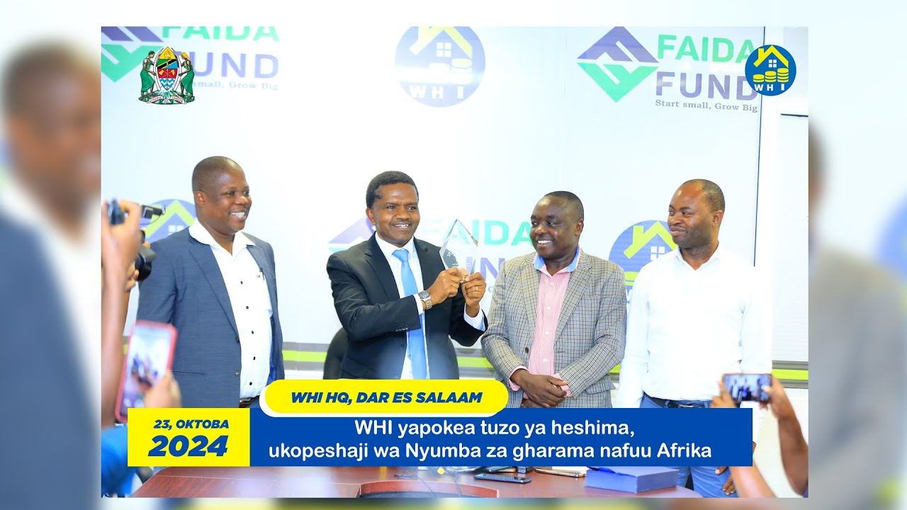 WHI YASHINDA TUZO YA NYUMBA ZA GHARAMA NAFUU ZAIDI AFRIKA