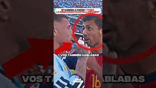 🤬🇦🇷🇪🇸 OTAMENDI RE CALIENTE CON RODRI: “TODA LA SEMANA ESTUVISTE LLORANDO” #españa #argentina