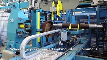 Wheel Shop Automation: Railway Wheel & Axle Line Assembly, National Alabama Corporation, USA