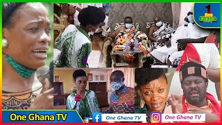 Diana Asamoah Kneel & apologise in front of Ga chiefs after they threαtened her peace over Homowo