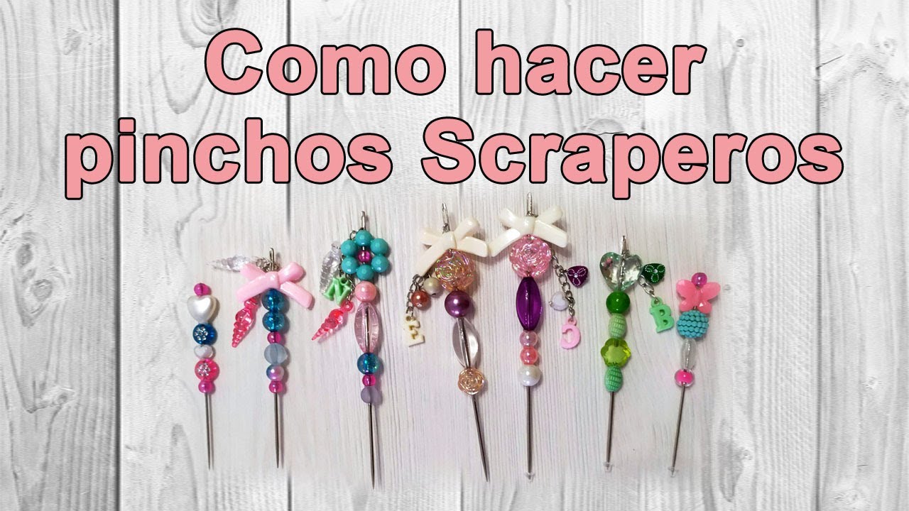 tutorial pinchos scraperos. Punzones scraperos. Stick pins