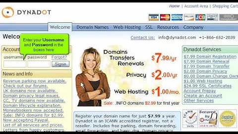 Transferring domain names away from DynaDot com