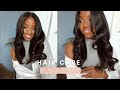 HOW TO: Take care of my hair under V-part or U-part wig | AM & PM Routine | April Sunny