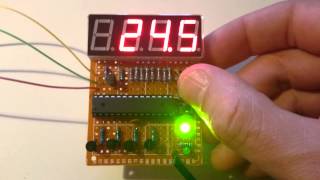 Finished AVR double thermometer
