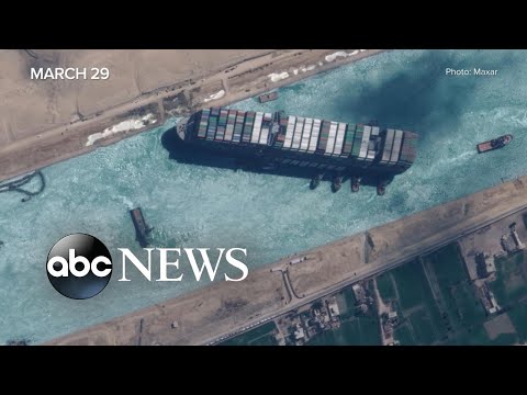 Colossal ship freed from Suez Canal