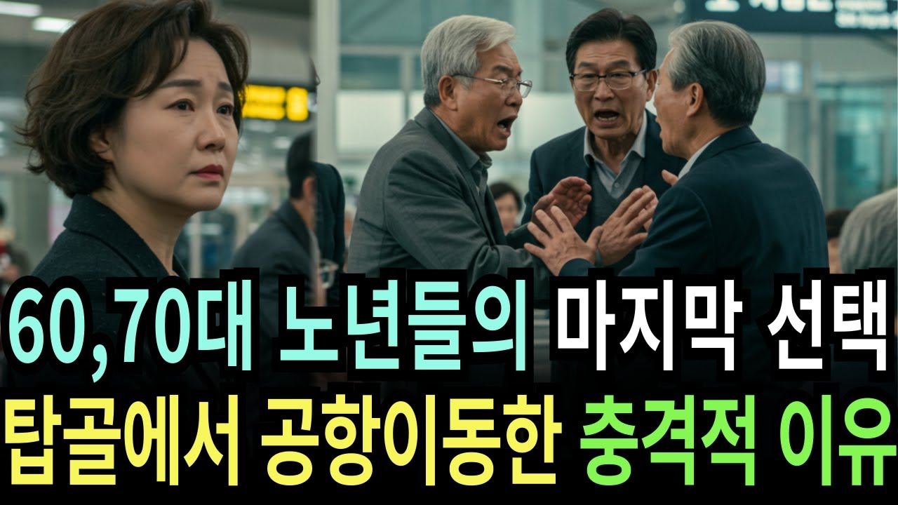 Outline Video 실화사연-은퇴한 노인들이 탑골공원, 요양원 대신 공항에서 하루를 보내는 이유 | 황혼 | 재혼 | 노후 | 실버 | 노후지혜 | 노후사연 | 황혼연애