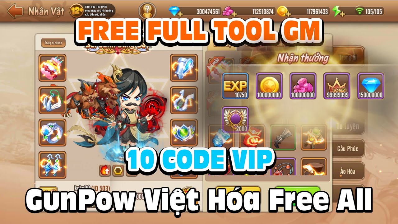 GunPow Full Việt Hóa Free Tool GM - Free Full All -... - youtube