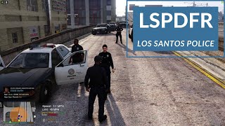 GTA 5 LSPDFR Police PC Mod: Los Santos Police Department| Shootout on Olympic Freeway