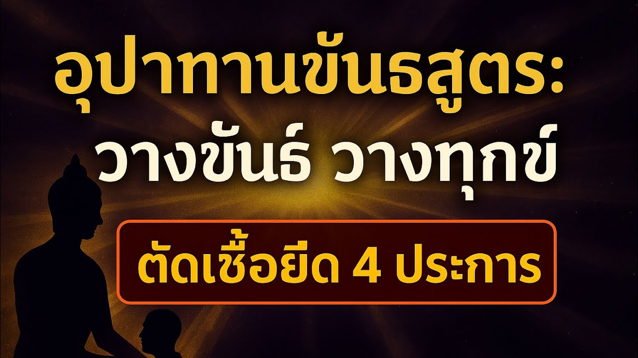 วางขันธ์ วางทุกข์: สูตรลับพระพุทธเจ้า “ตัดเชื้อยึด 4 ประการ” อุปาทานขันธสูตร
