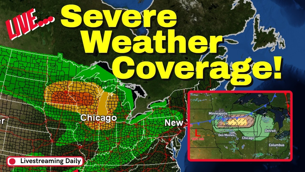 LIVE: Tornado Warnings! - Upper Midwest Storms! - YouTube