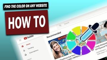 How to Find the Color Code on ANY Website!!!