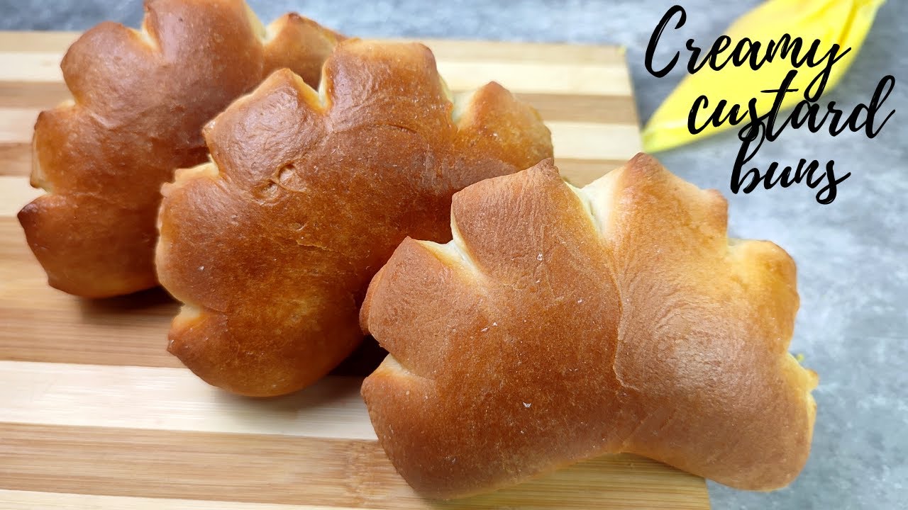 Creamy custard buns| Eggless custard bun recipe| Cream bun| seasonings