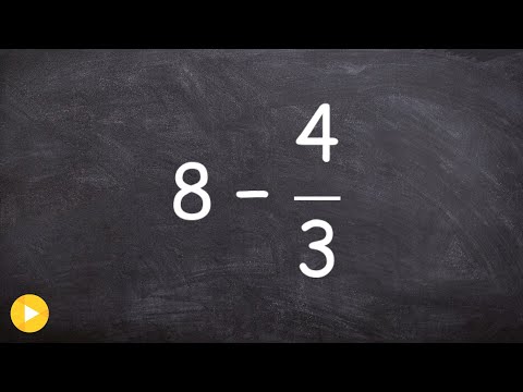 Video: How To Subtract A Fraction From A Number