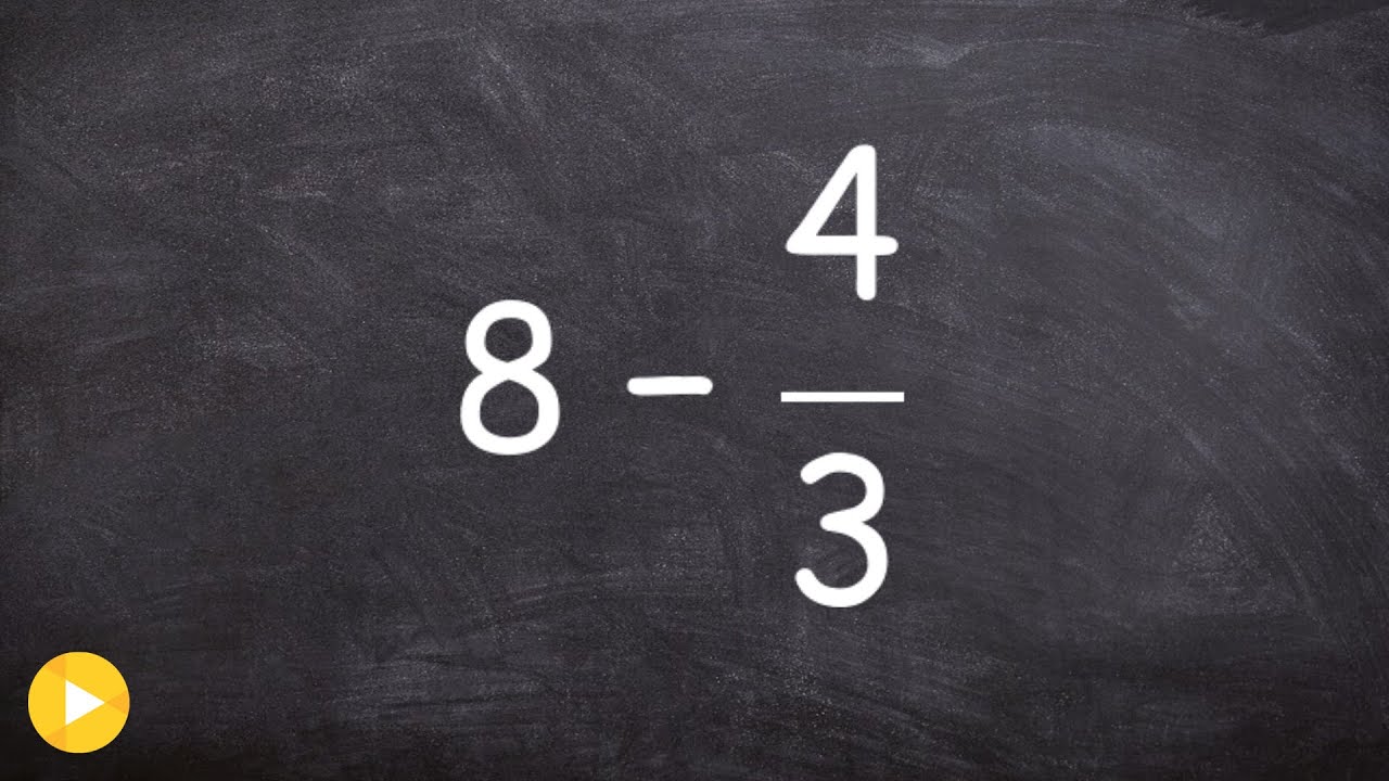 subtracting-a-fraction-from-a-whole-number-youtube