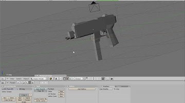Blender sub-machine gun.