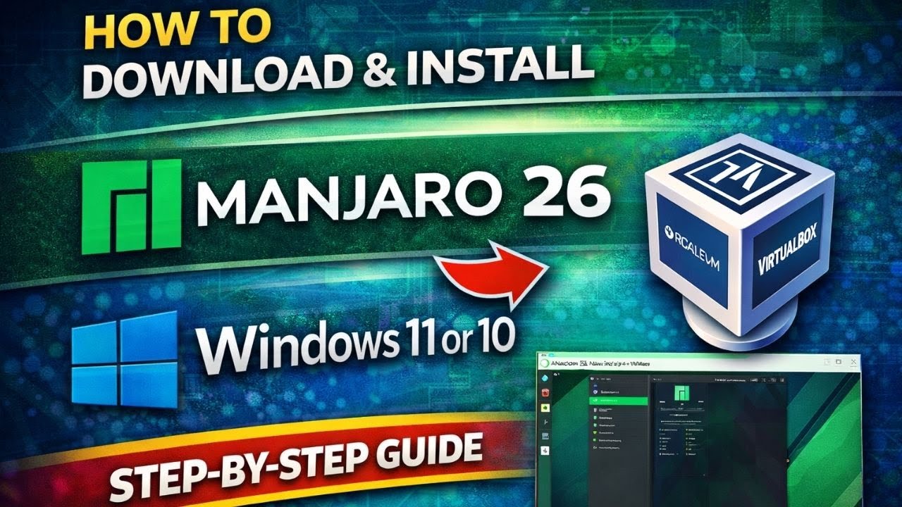 Как скачать и установить Manjaro Linux 26 на VirtualBox 🔥 | ПОШАГОВАЯ ИНСТРУКЦИЯ