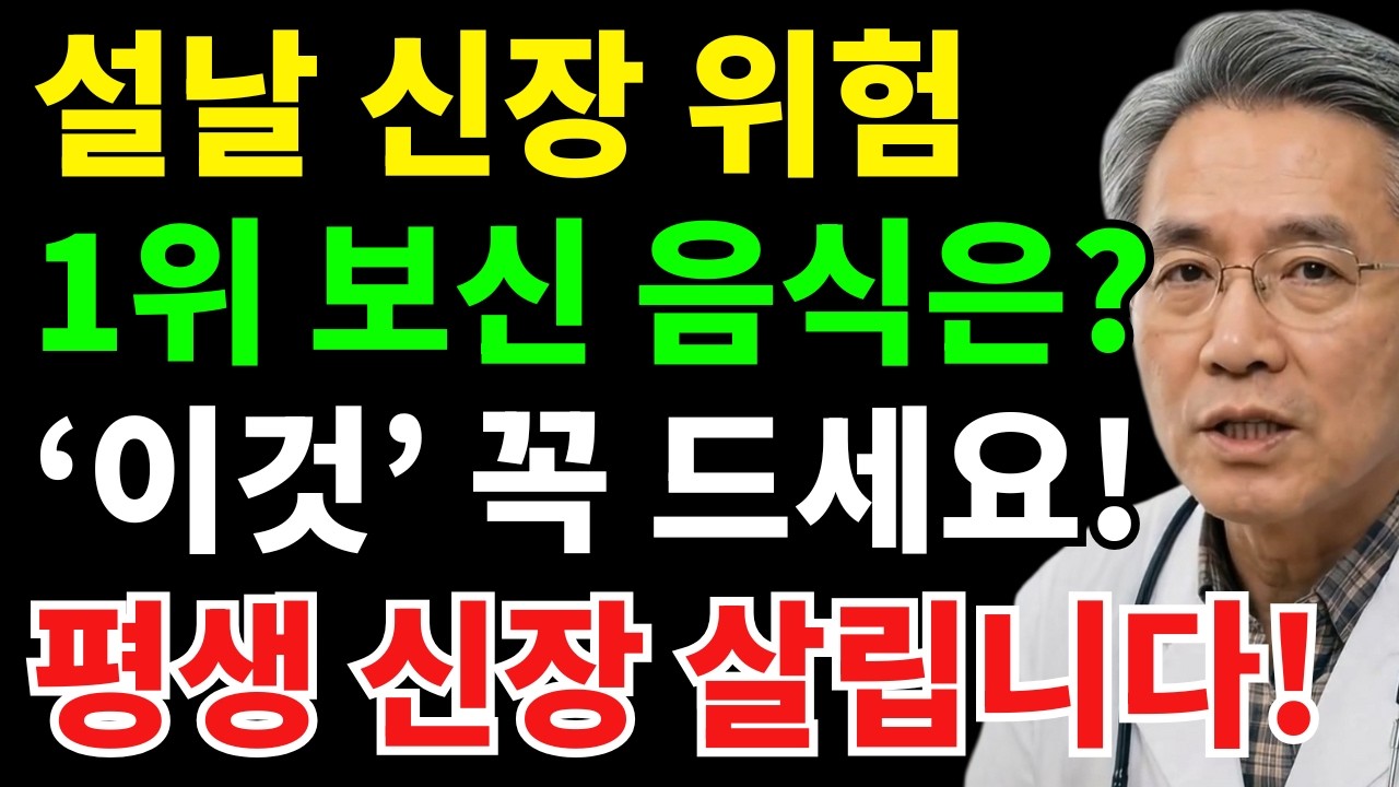 날 음식, 신장을 망치는 이유와 의사가 추천하는 보신 음식 TOP 3 | 시니어건강