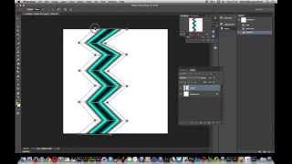 Photoshop Zigzag Creation Using Gradients | Warping Tutorial