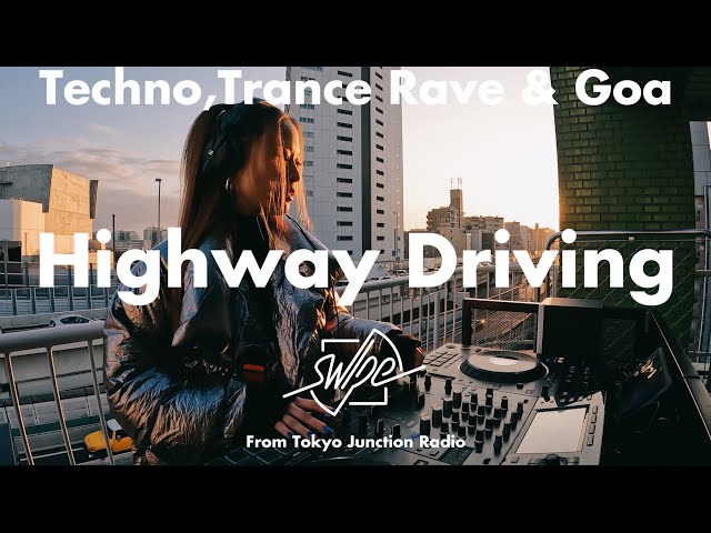 【DJ】Techno, Trance u0026 Rave for highway driving｜HALU class=
