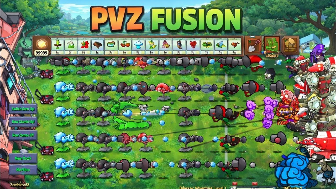PVZ Fusion Challenge! All Unlimited English Language 