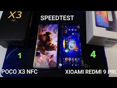 POCO X3 NFC VS REDMI NOTE 9 PRO + SPEEDTEST