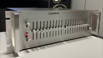 Equalizador GRADIENTE E-1c todo original com Alças - conservação raríssima