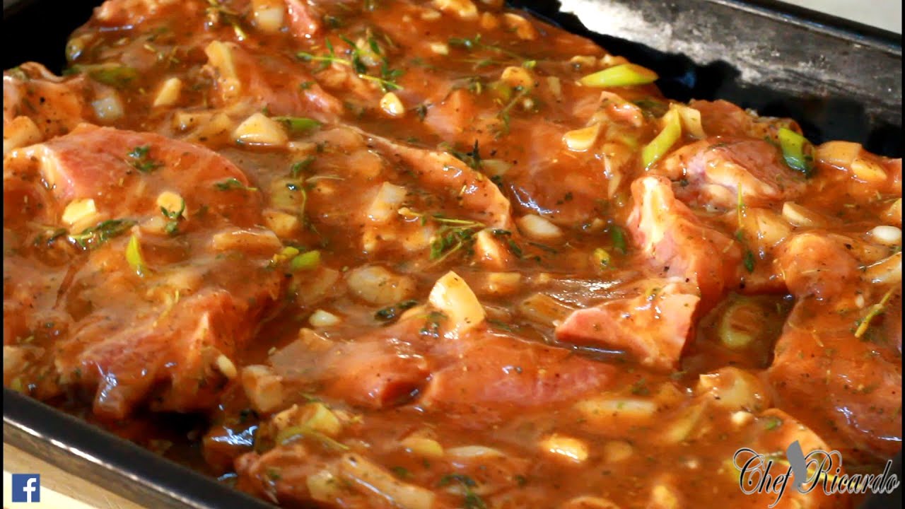 Roast Pork With Apple Juice ( Oven Bake ) Recipes By Chef Ricardo YouTube