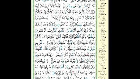 سورة الأحزاب 9 15