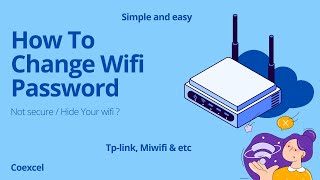 How to Change WIFI Password Urdu | Tp-link, MiWiFi | Coexcel | Hide your wifi 2023