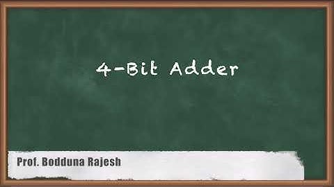 4 Bit Adder - Data Path Design - VLSI Design