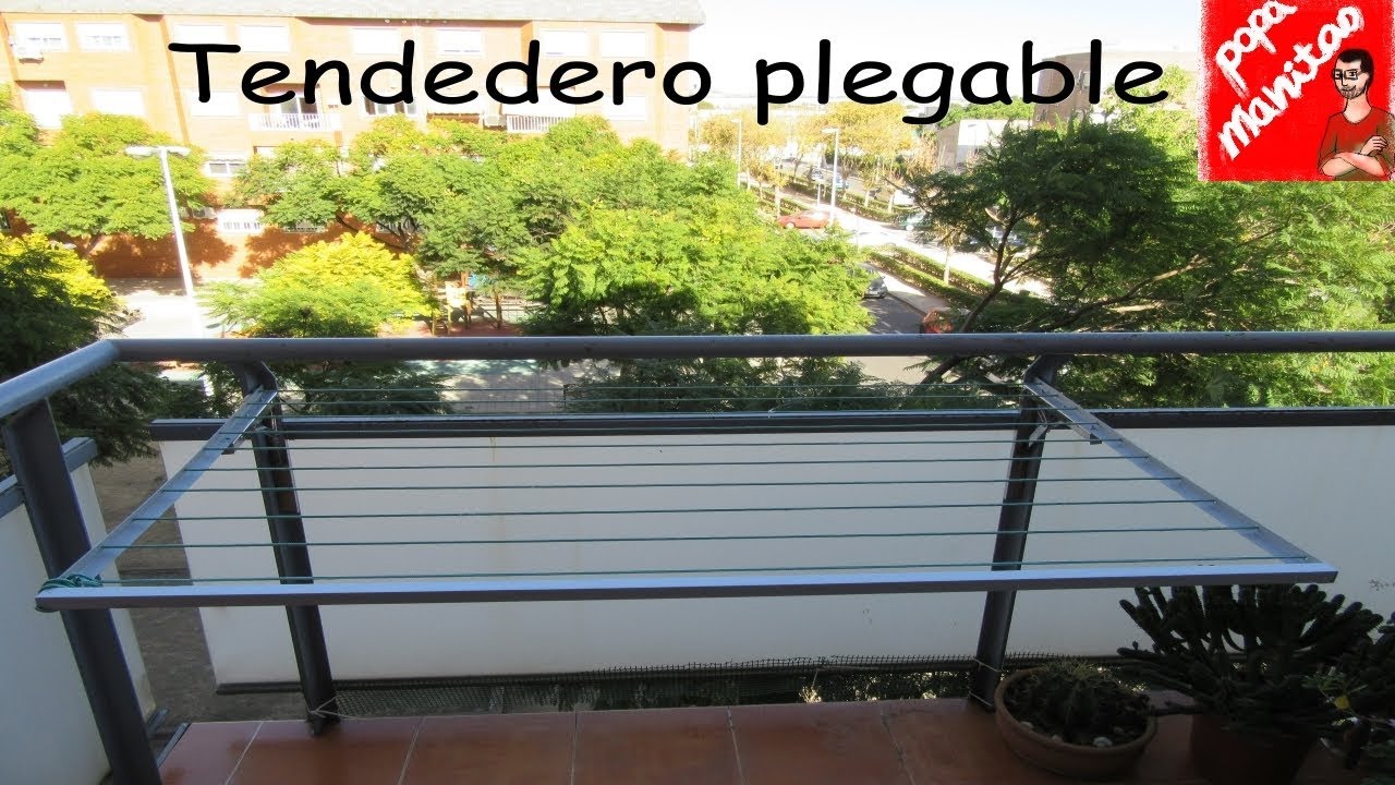 Tendedero Barra telescópica montada en la pared, tendedero plegable, diseño  fácil de instalar, utilizado en lavadero, baño y dormitorio con balcón  interior/exterior, sin perforaciones JM