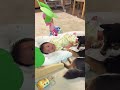 赤ちゃんに密着する豆柴が可愛い【柴犬】#shorts