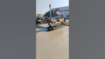 concrete pavement Laser leveling process | laser screed machine #machine #shorts #construction