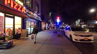 ⁴ᴷ⁶⁰ Walking NYC : Steinway Street, Astoria, Queens on Saturday Night (March 7, 2020)