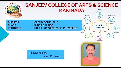 III-BCA-BSC-SEM6-Cloud Computing - Unit 3 - SaaS Service Providers